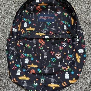 JanSport Black Day of the Dead Backpack